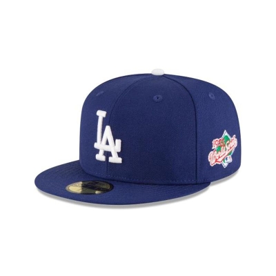 Blue Los Angeles Dodgers Hat - New Era MLB 1988 World Series Wool 59FIFTY Fitted Caps USA5396278